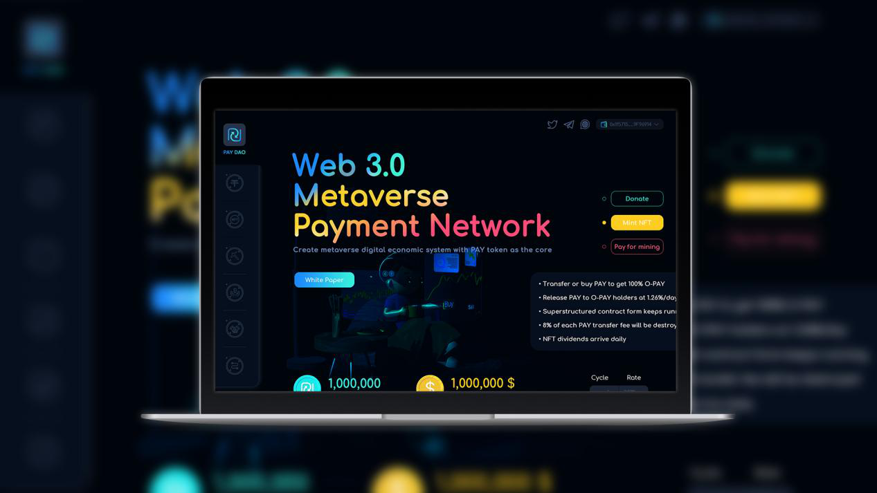 Web 3.0 Metaverse Payment Network PAY DAO:  Launches Community Donations and Opens to Everyone